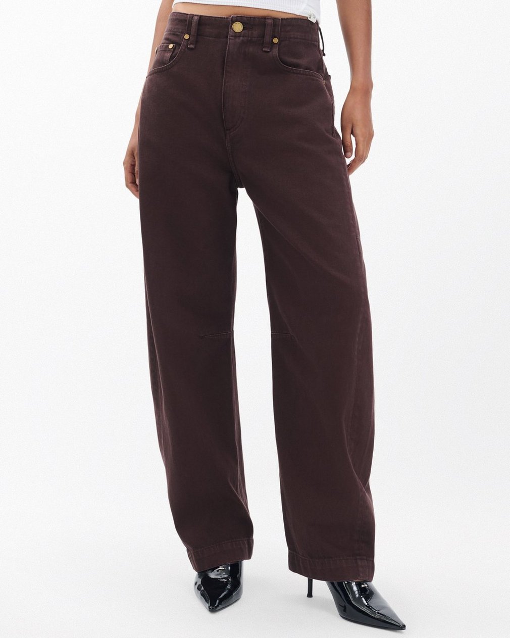 Charlie Barrel Jeans Espresso - Image 4