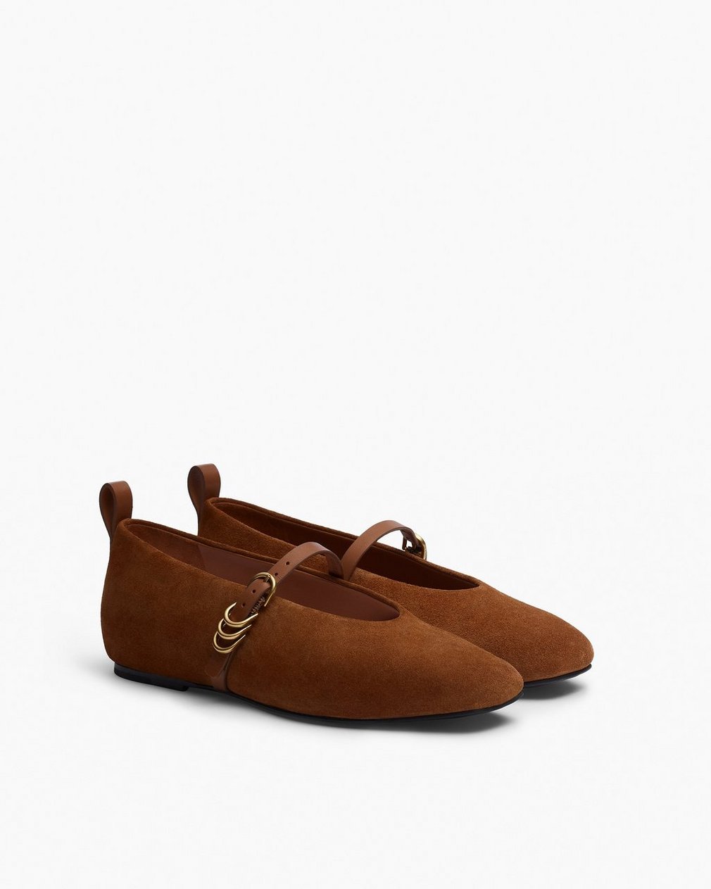Spire Suede Mary Janes Umber Suede - Image 3