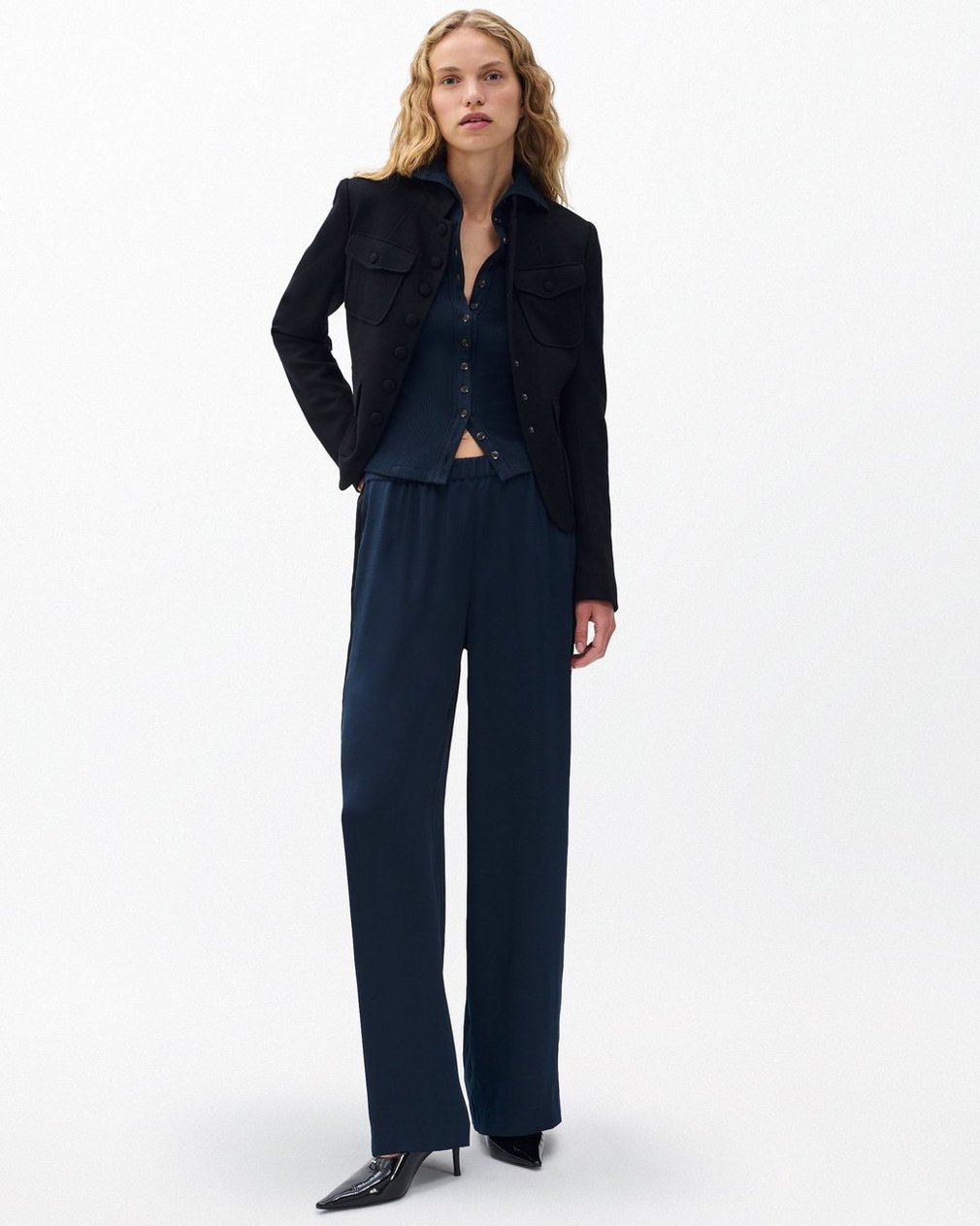 The Knit Ribbed Buttoned Cardigan Salute - Image 3