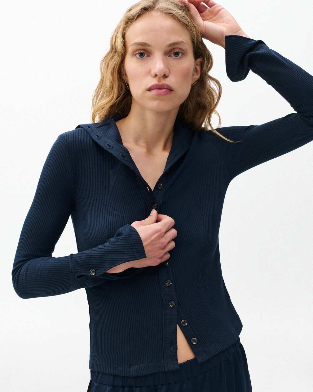 The Knit Ribbed Buttoned Cardigan Salute - Image 4