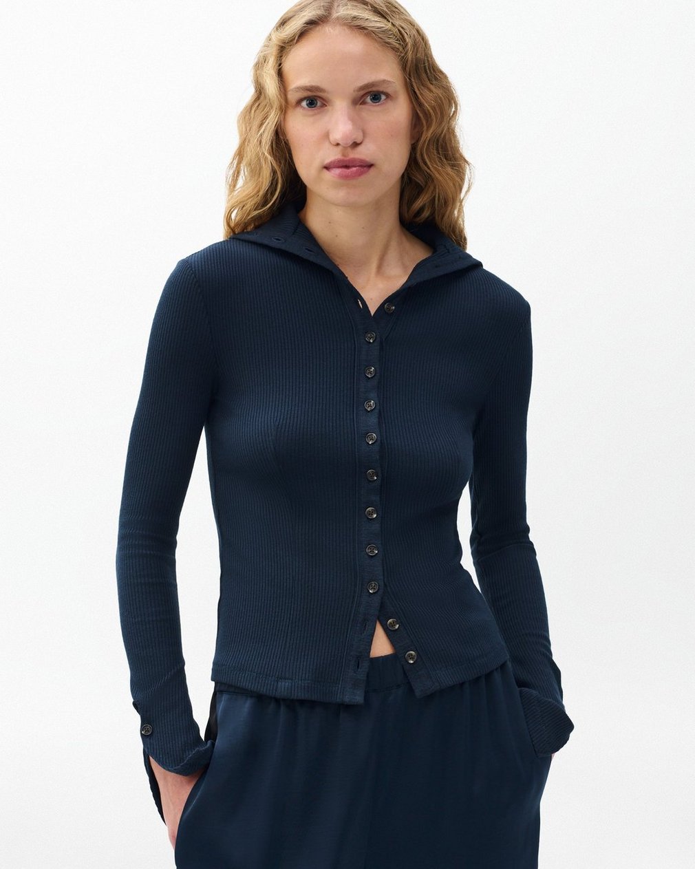 The Knit Ribbed Buttoned Cardigan Salute - Image 5