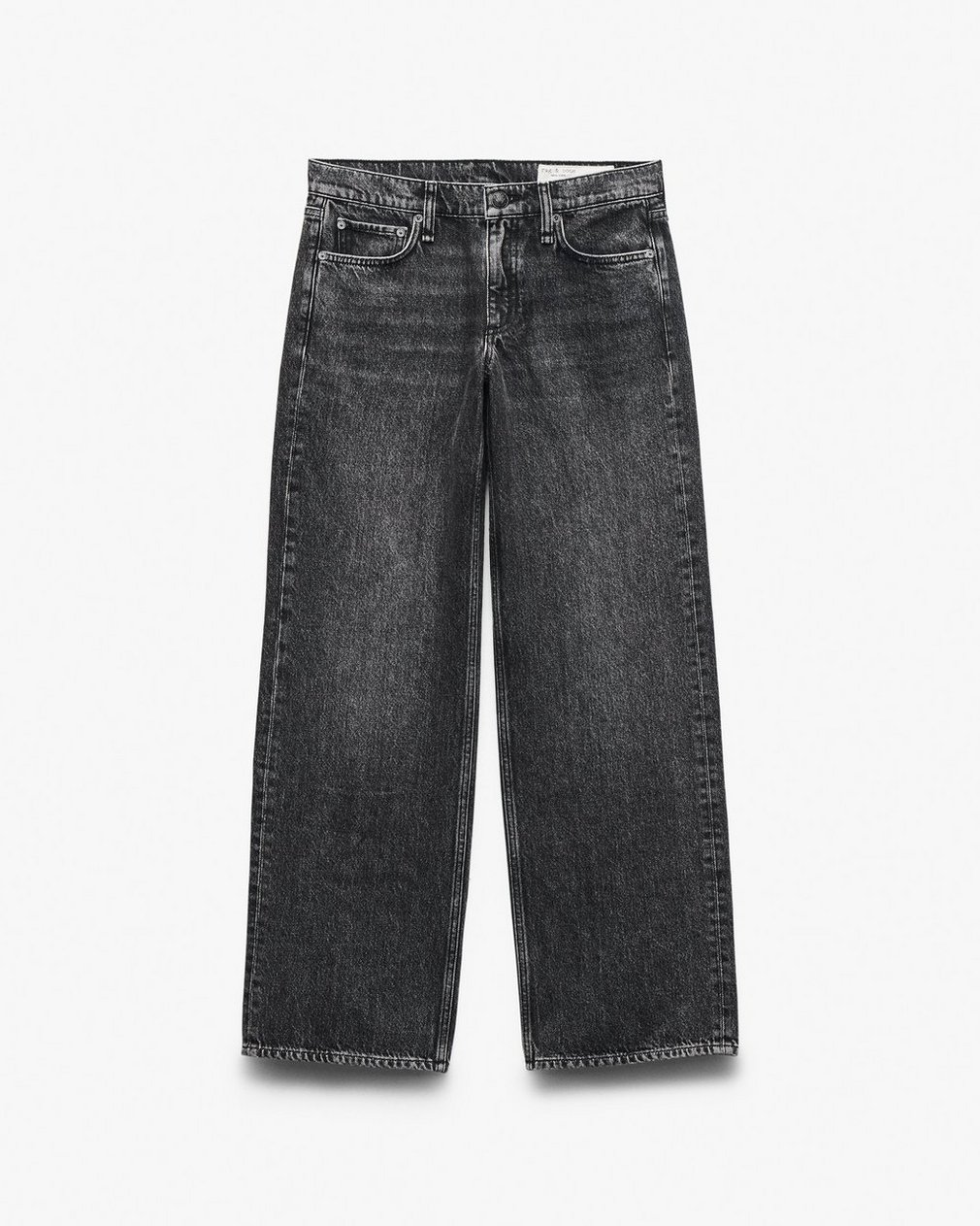 Saige Relaxed Straight Jeans Charcoal - Image 2