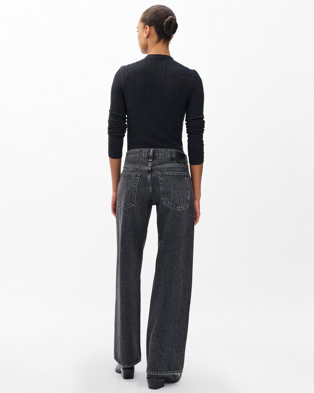 Saige Relaxed Straight Jeans Charcoal - Image 6