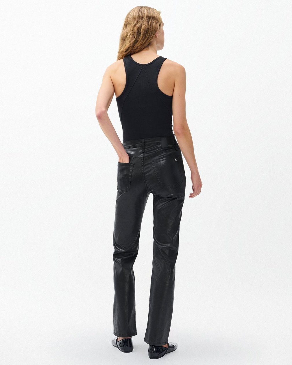 Harlow Straight Jeans Black Coated - Image 6