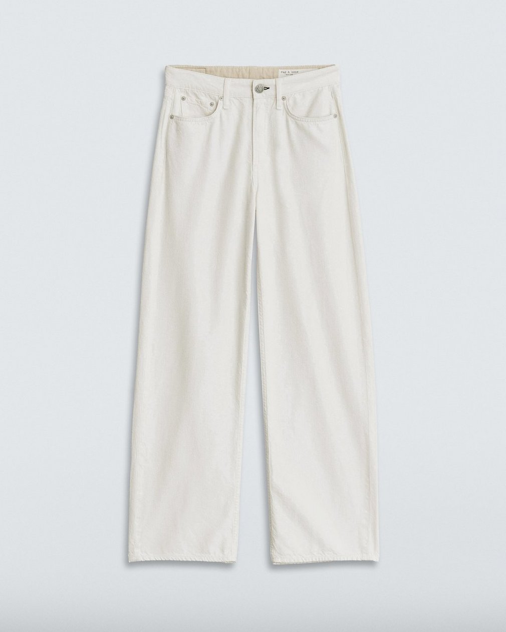 Featherweight Logan Wide Leg Ecru: Mid-Rise Jean - Image 2