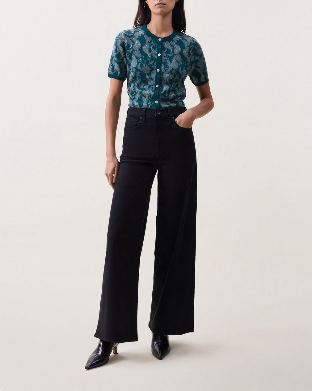 Serena Wide-Leg Jeans Black