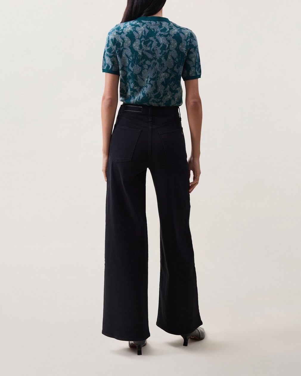 Serena Wide-Leg Jeans Black - Image 2