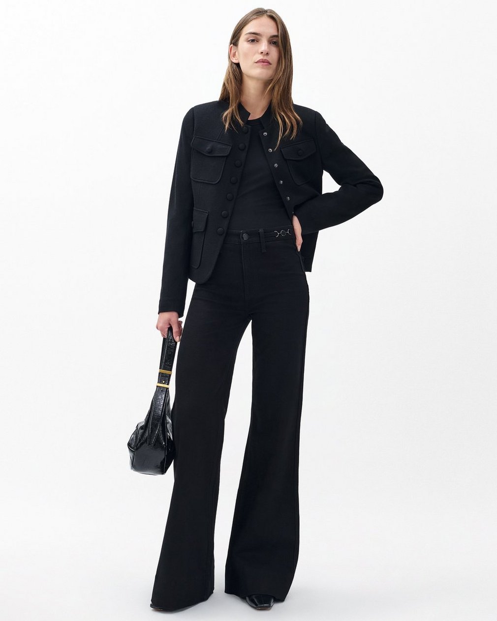 Skylar Wide-Leg Jeans Black