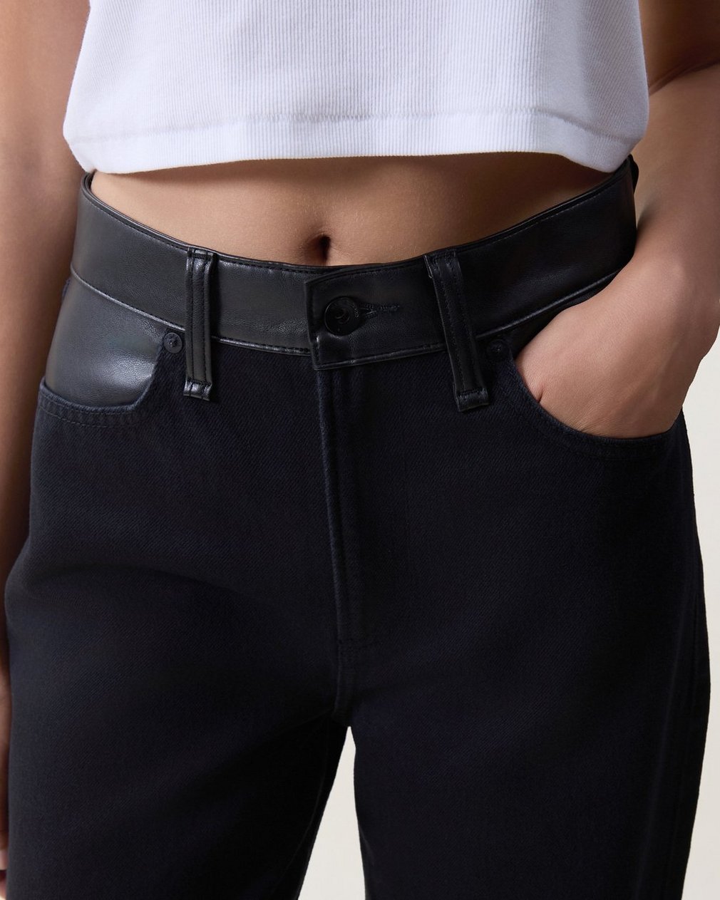 Lori Wide-Leg Jeans Black Combo - Image 3