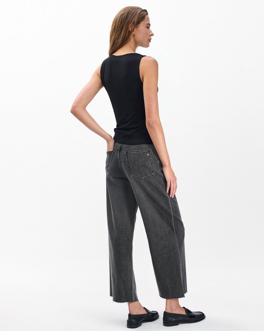 Andi Ankle Wide-Leg Jeans Raven - Image 7
