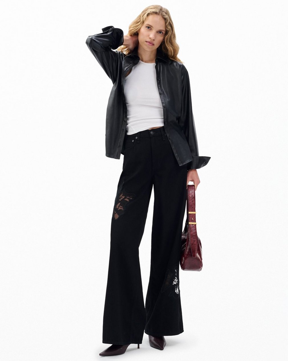 Sofie Wide-Leg Jeans Black Rinse