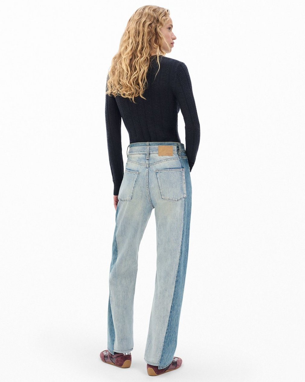 Shea Ankle Relaxed Straight Jeans York Spliced - Image 6