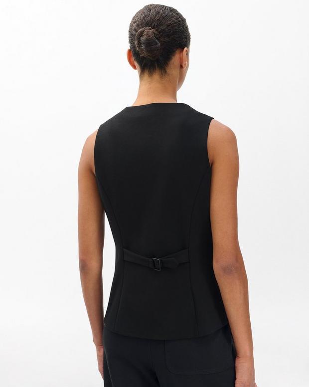 Irina Long Vest Black - Image 6