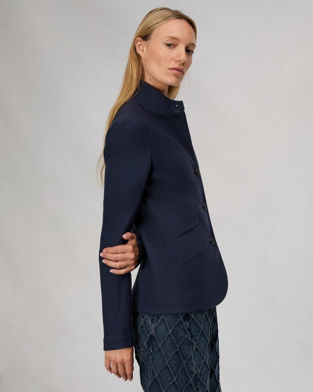 Slade Wool Blazer Navy - Image 4