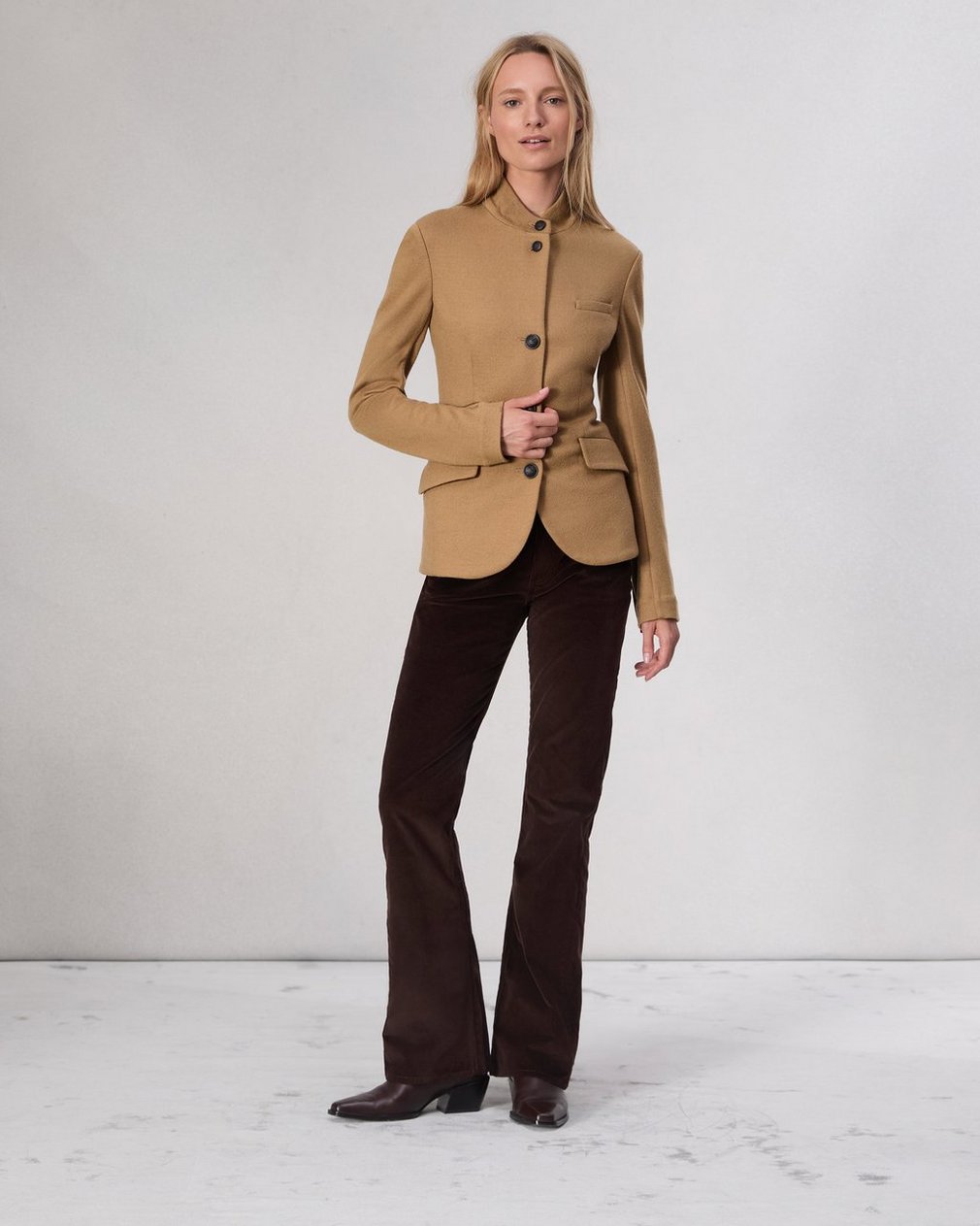 Slade Wool Blazer Camel - Image 3
