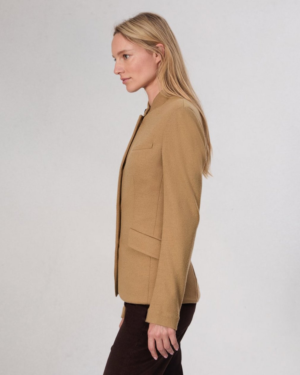 Slade Wool Blazer Camel - Image 4