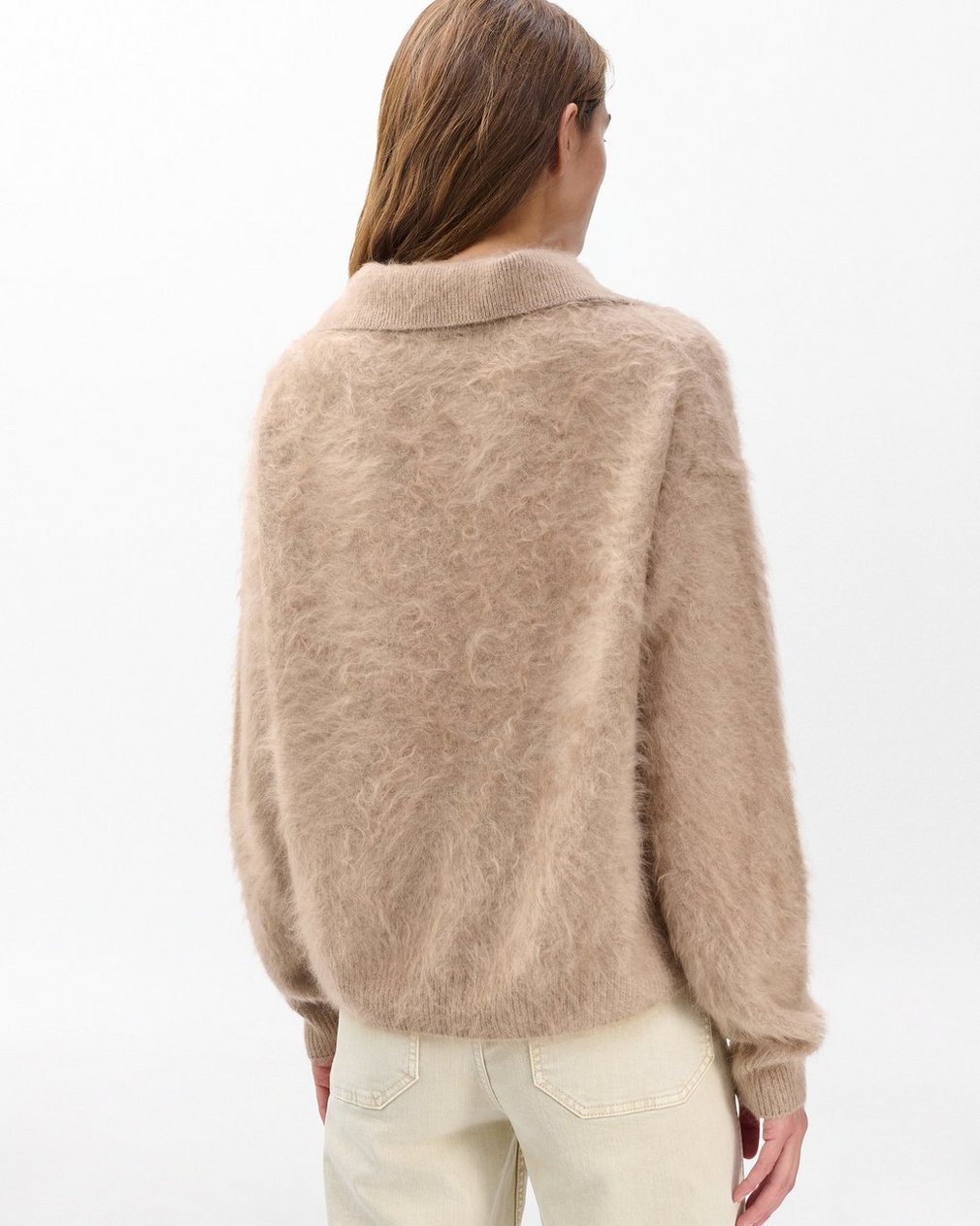 Jada Brushed Cashmere Sweater Mink - Image 6
