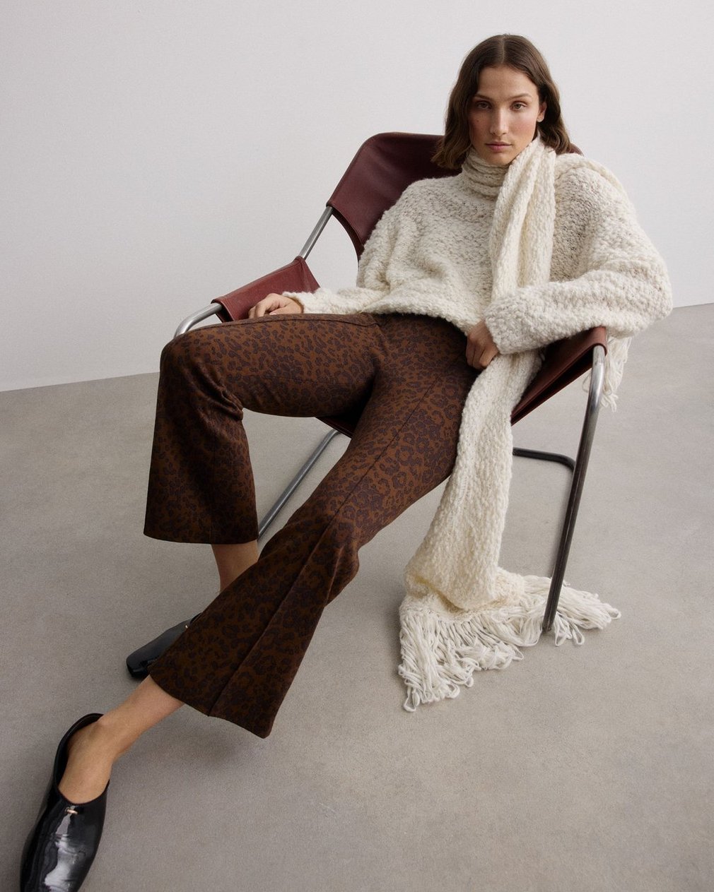 Luisa Scarf Sweater Ivory - Image 7