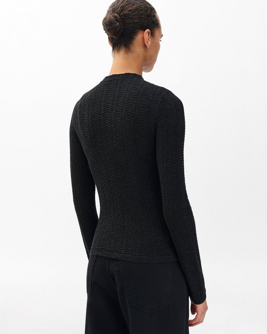 Francesca Merino Wool Turtleneck Charcoal - Image 6