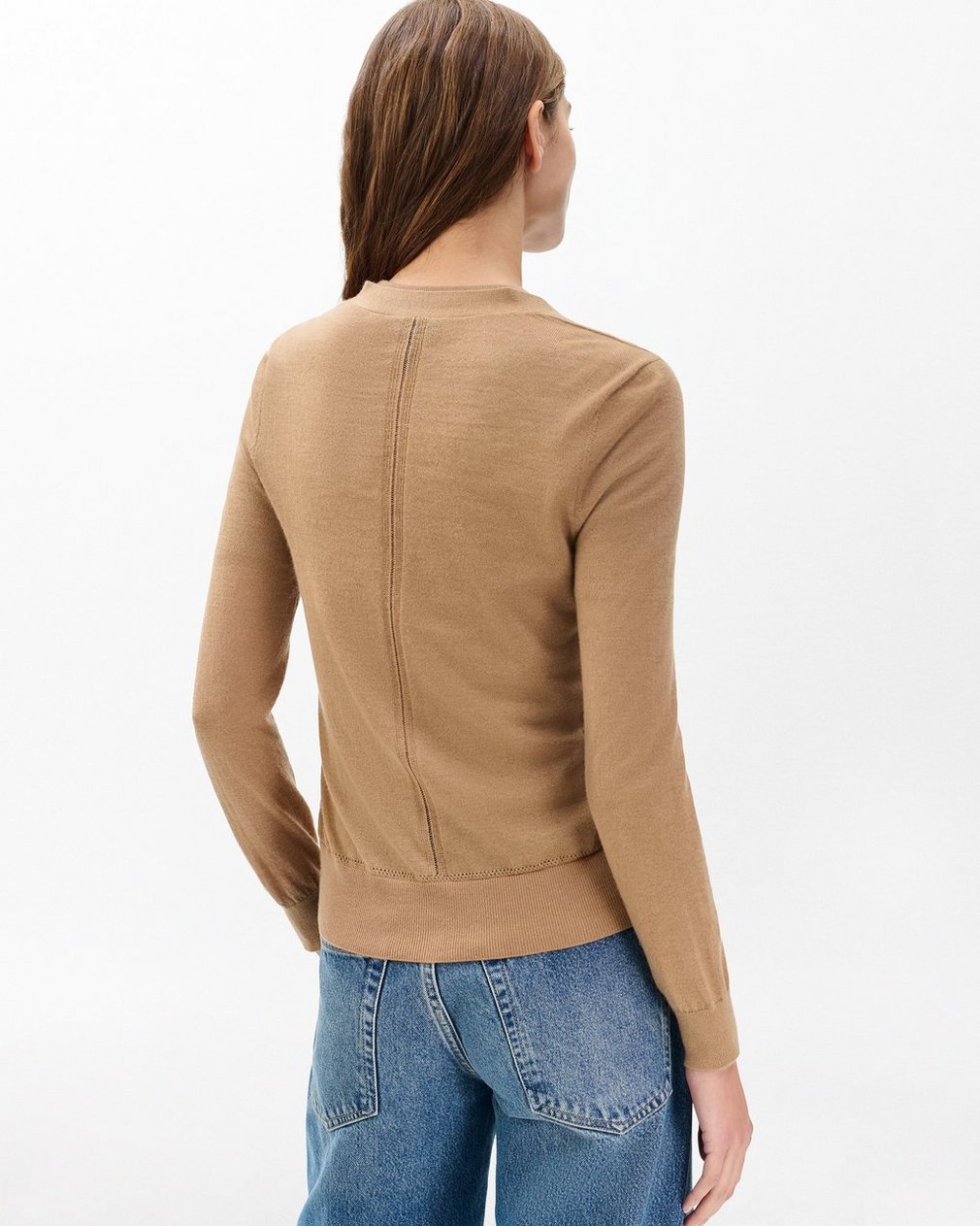 Adeline Lightweight Cashmere Cardigan Camel - Image 6