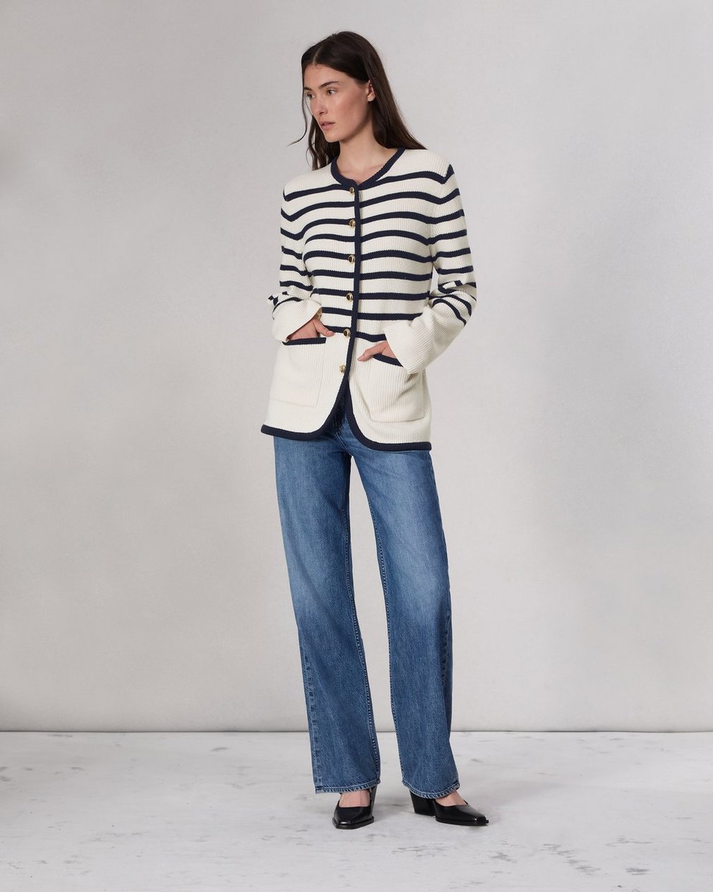 Nancy Wool Cardigan Ivory - Image 3