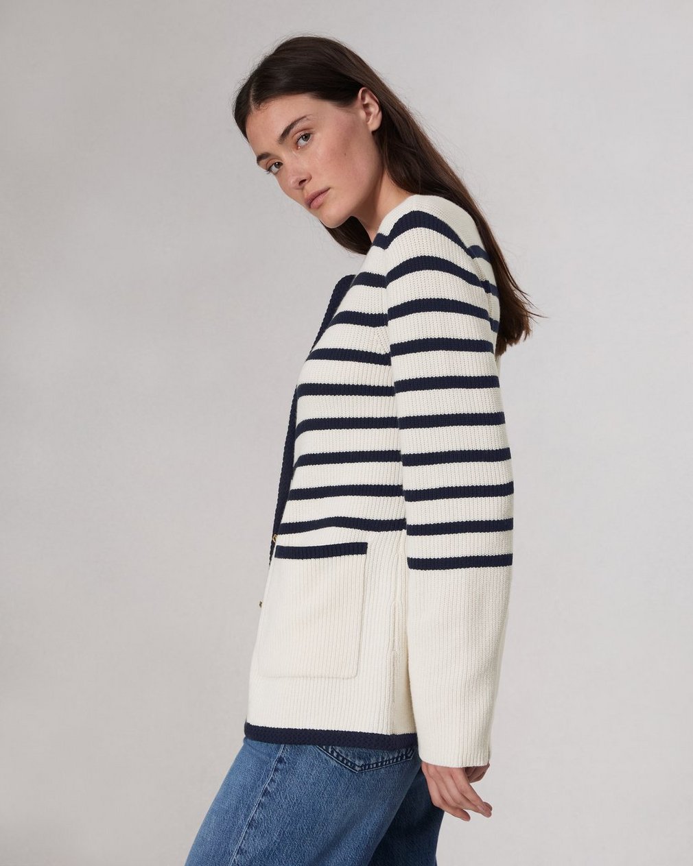Nancy Wool Cardigan Ivory - Image 4