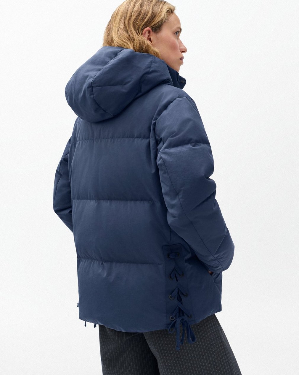 Leonard Puffer Jacket Navy - Image 6