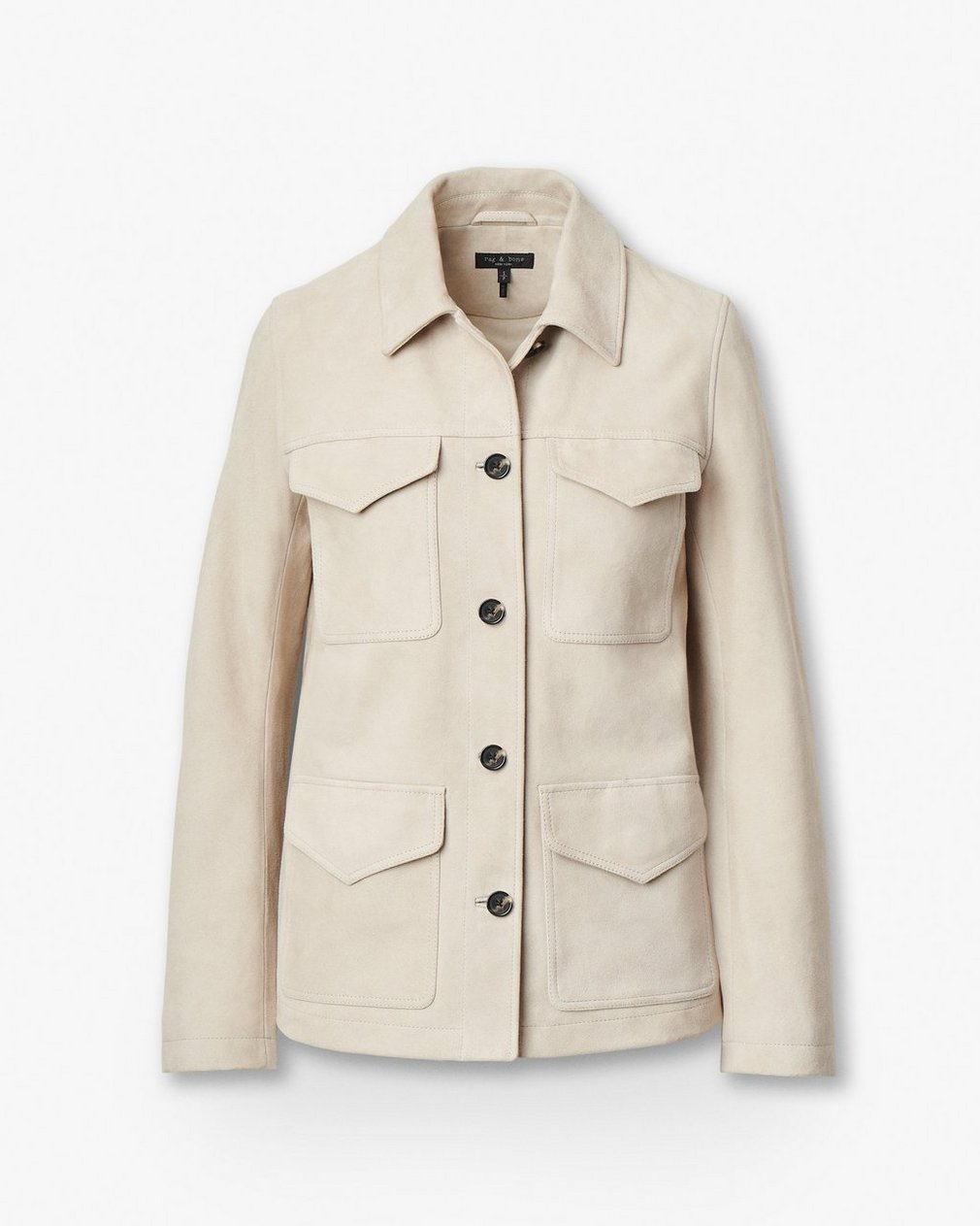 Kara Suede Jacket Stone - Image 2