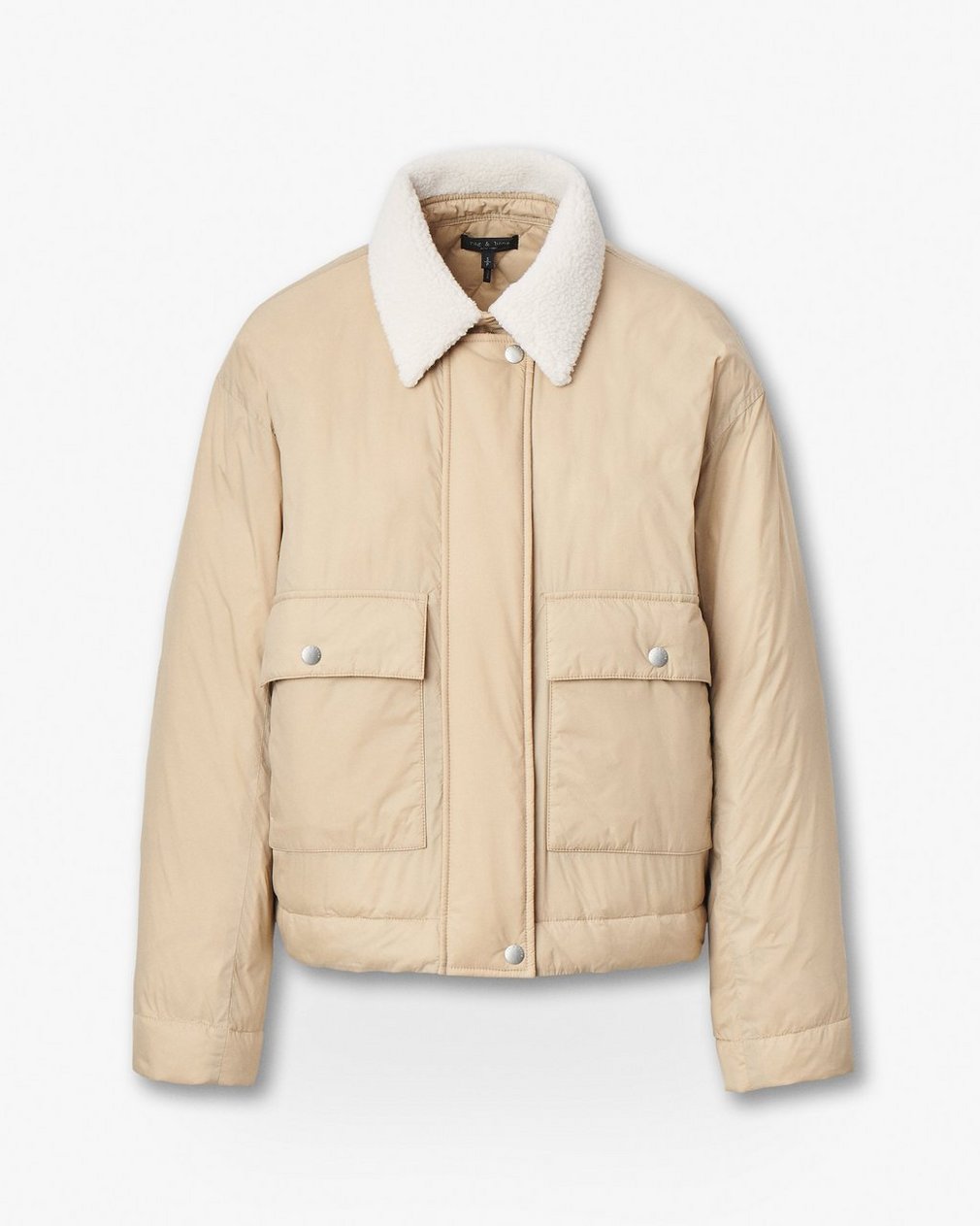 Nonie Puffer Jacket Khaki - Image 2