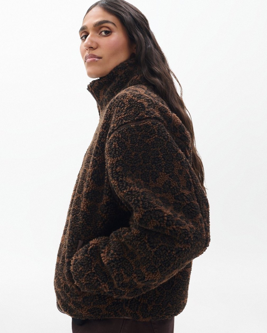 Sun Leopard Sherpa Jacket Leopard - Image 5