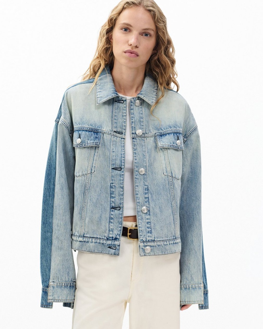 Ryan Denim Trucker Jacket York Spliced