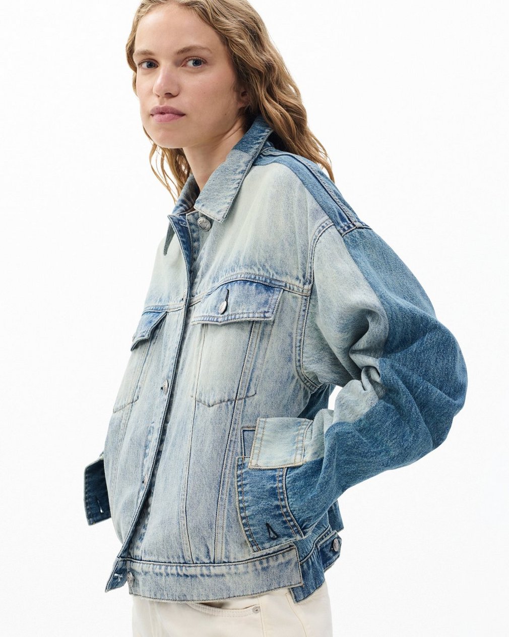 Ryan Denim Trucker Jacket York Spliced - Image 4
