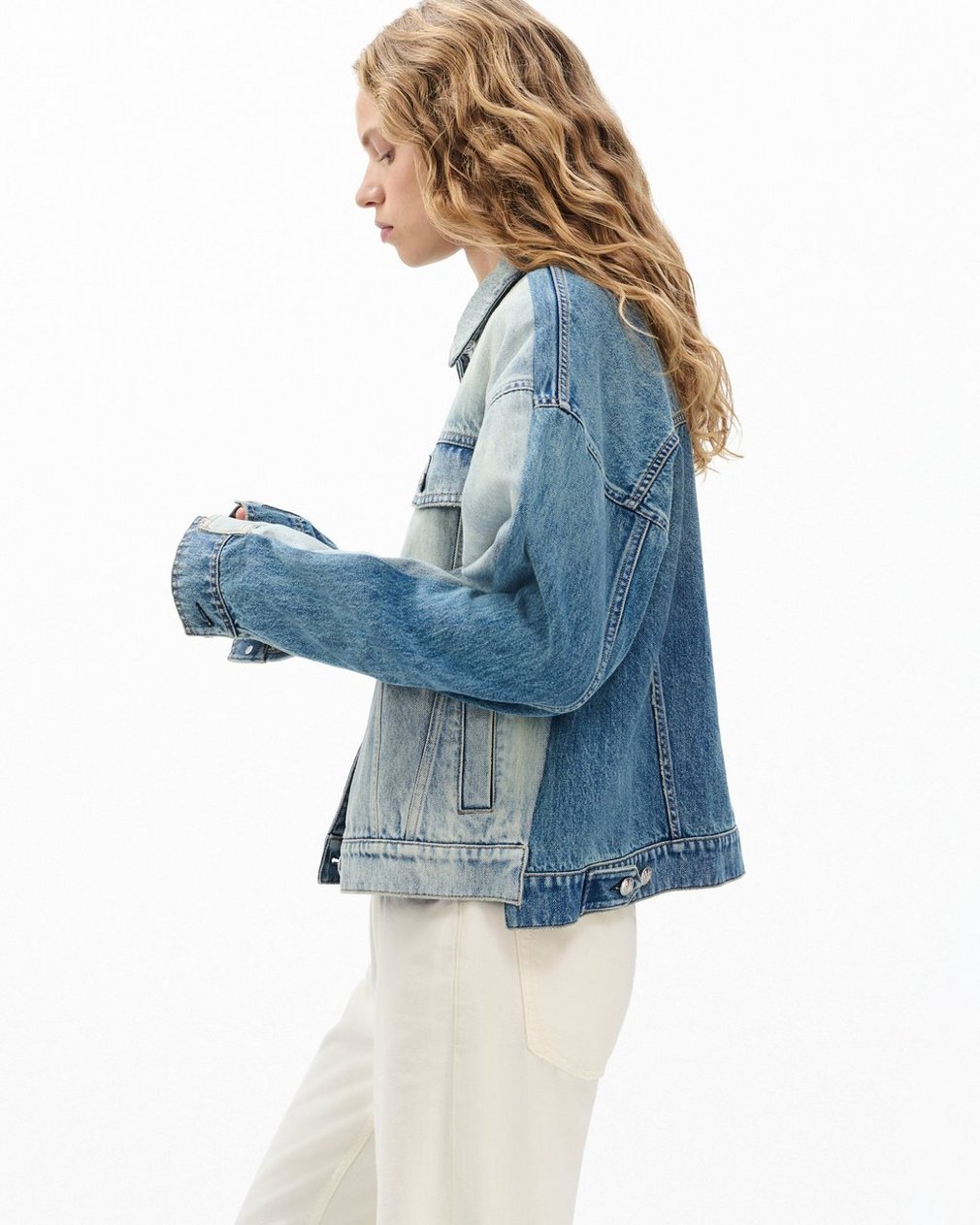 Ryan Denim Trucker Jacket York Spliced - Image 5