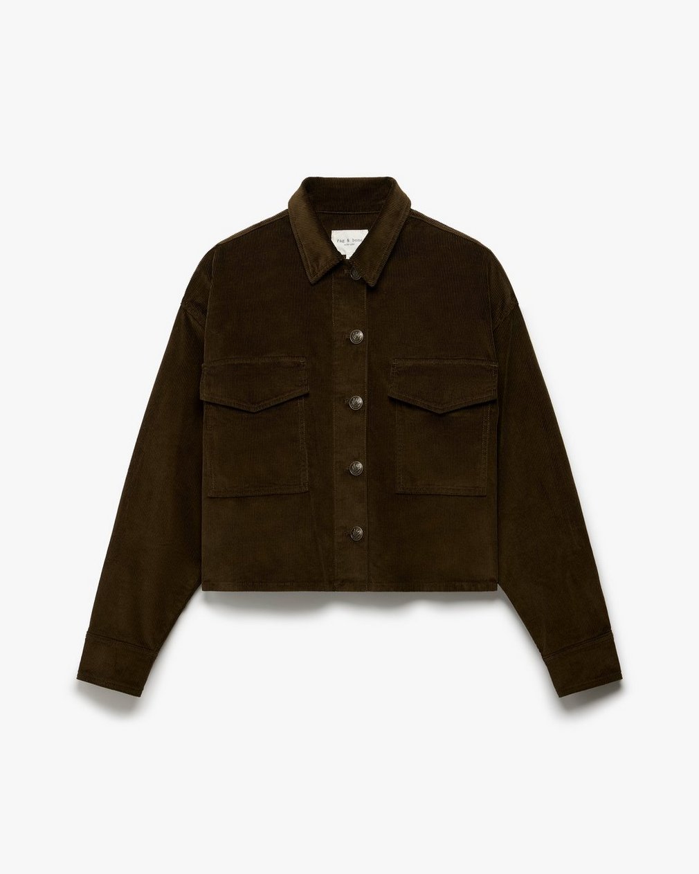 Jaiden Stretch Corduroy Shirt Jacket Balsam - Image 2