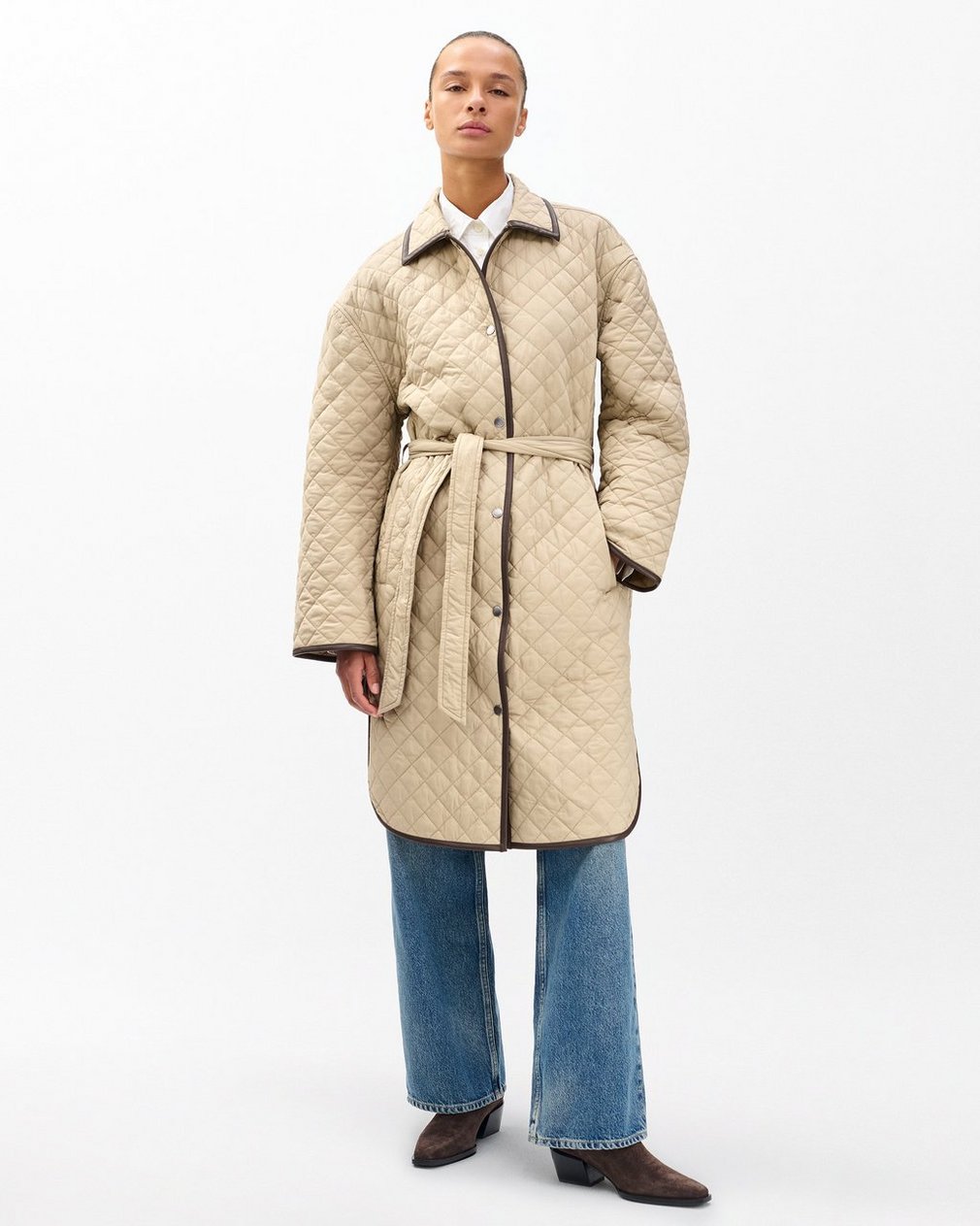 Kelly Quilted Jacket Tan