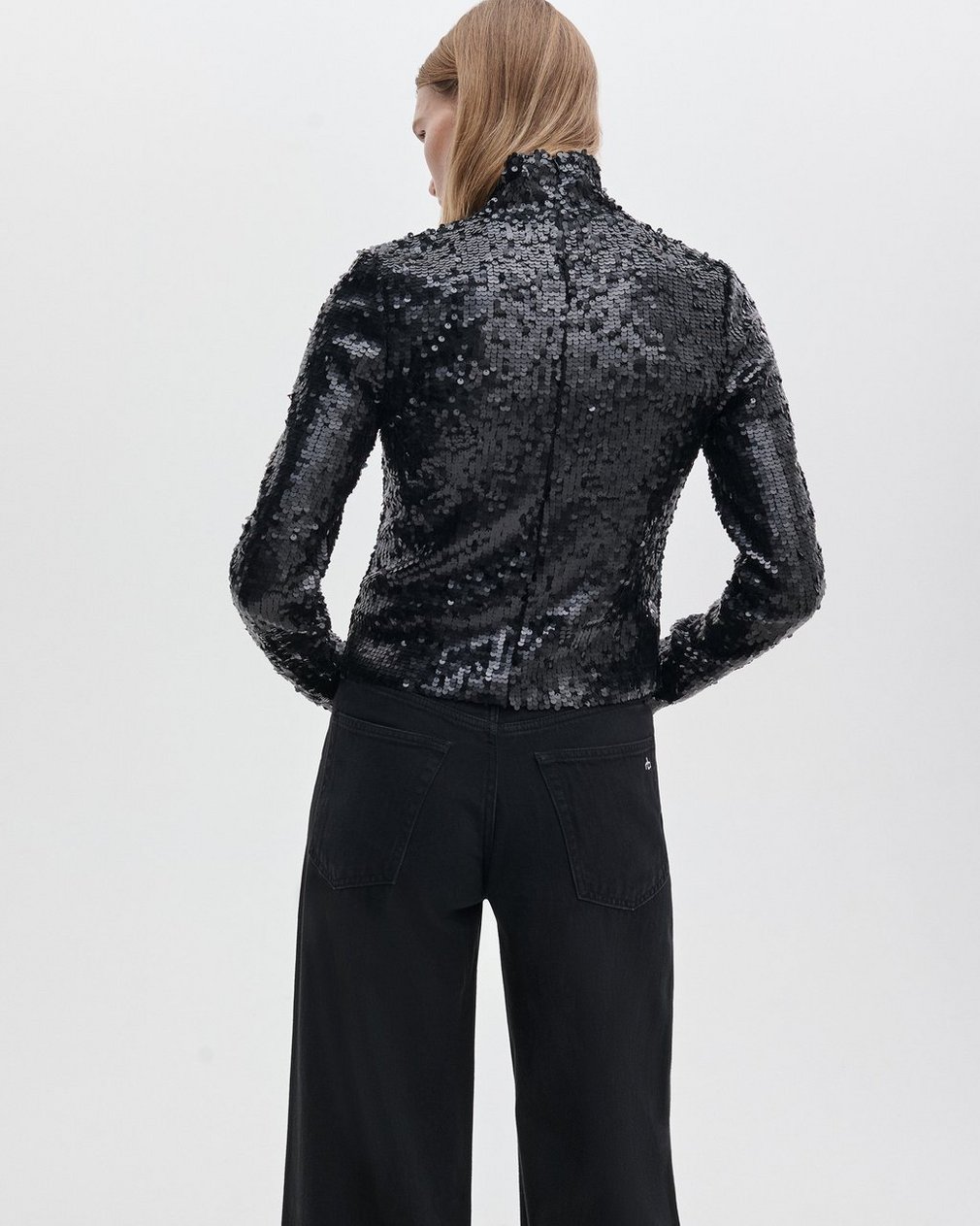 Lucy Sequined Turtleneck Black - Image 5
