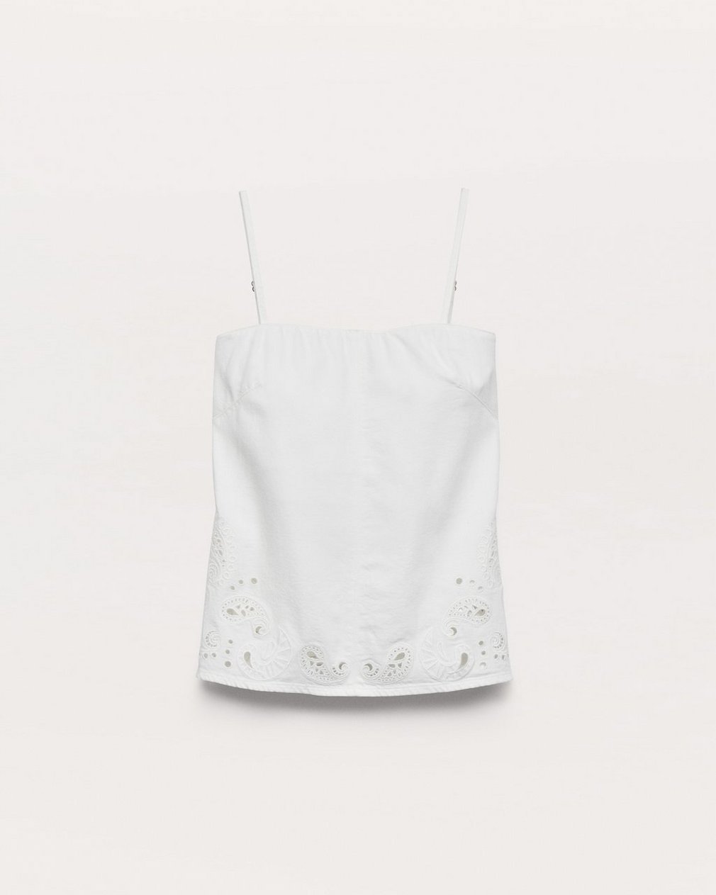 Aurora Denim Top White Eyelet - Image 2