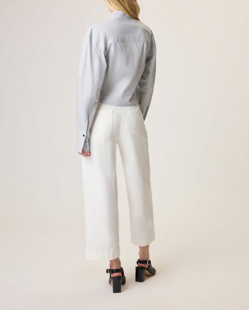 Becca Poplin Shirt Storm - Image 2