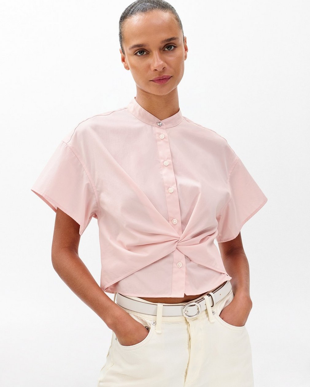 Gretchen Poplin Shirt Rose