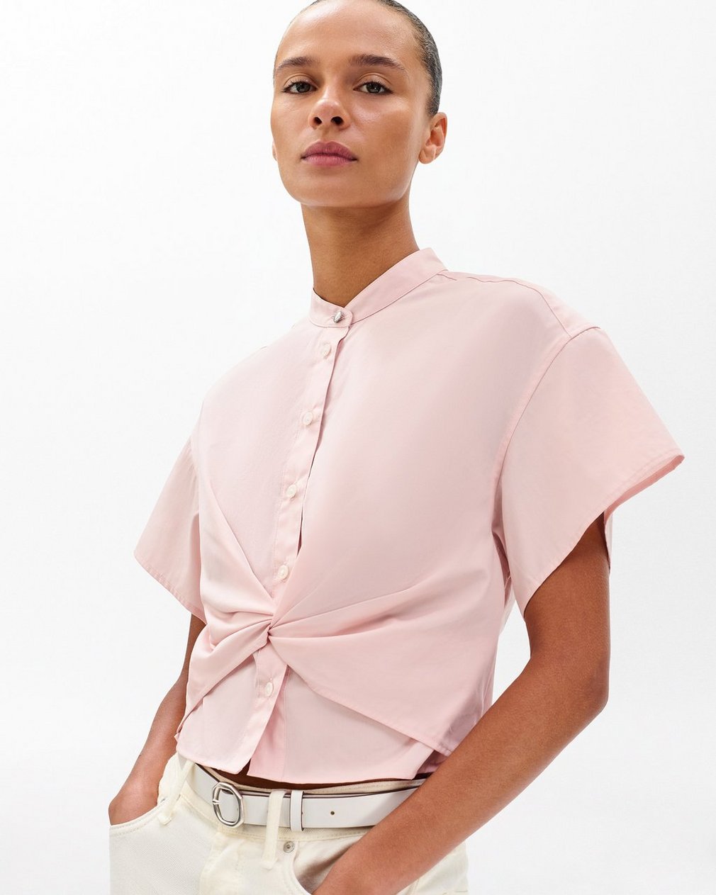 Gretchen Poplin Shirt Rose - Image 5