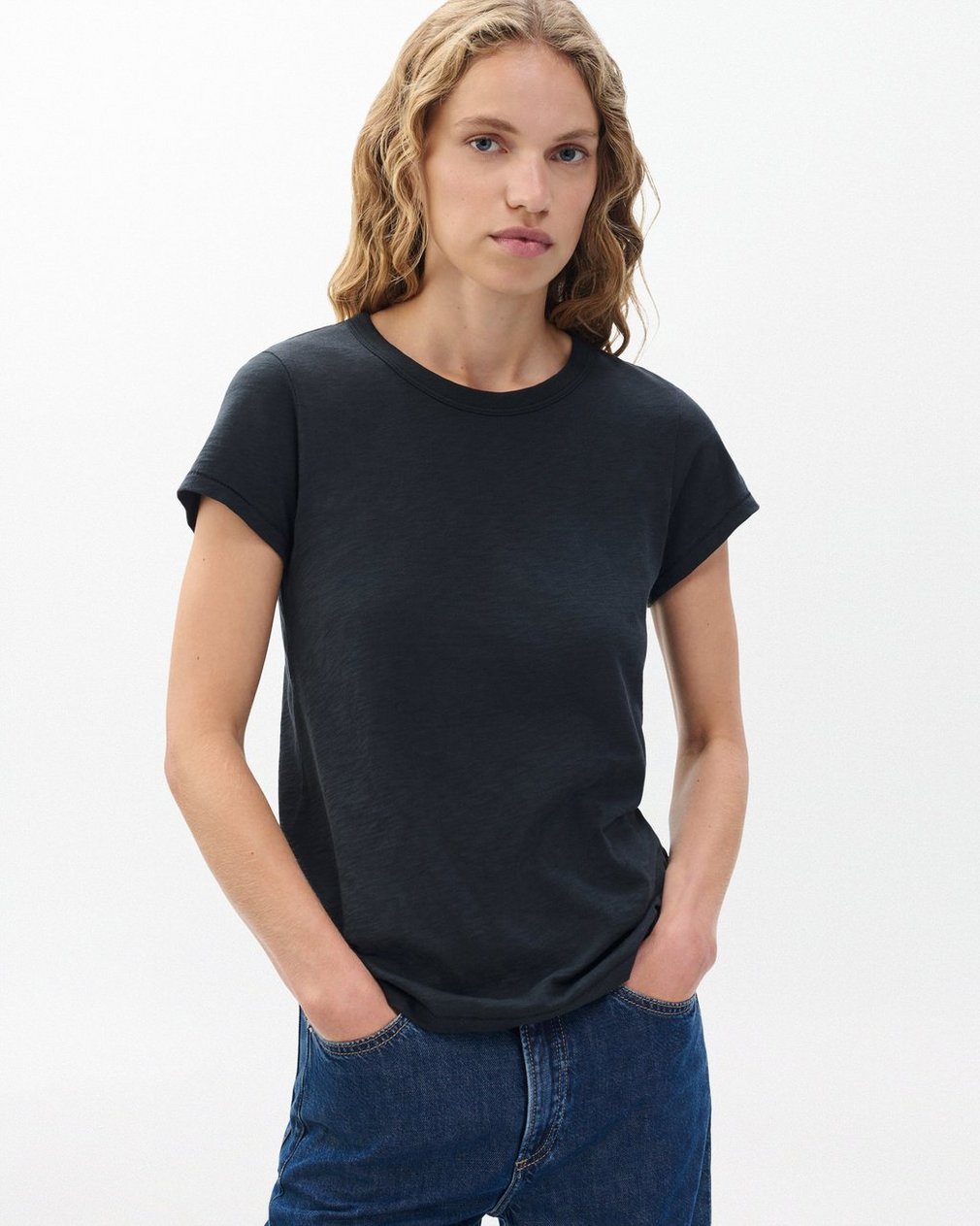WoMen??s Slub T Shirt