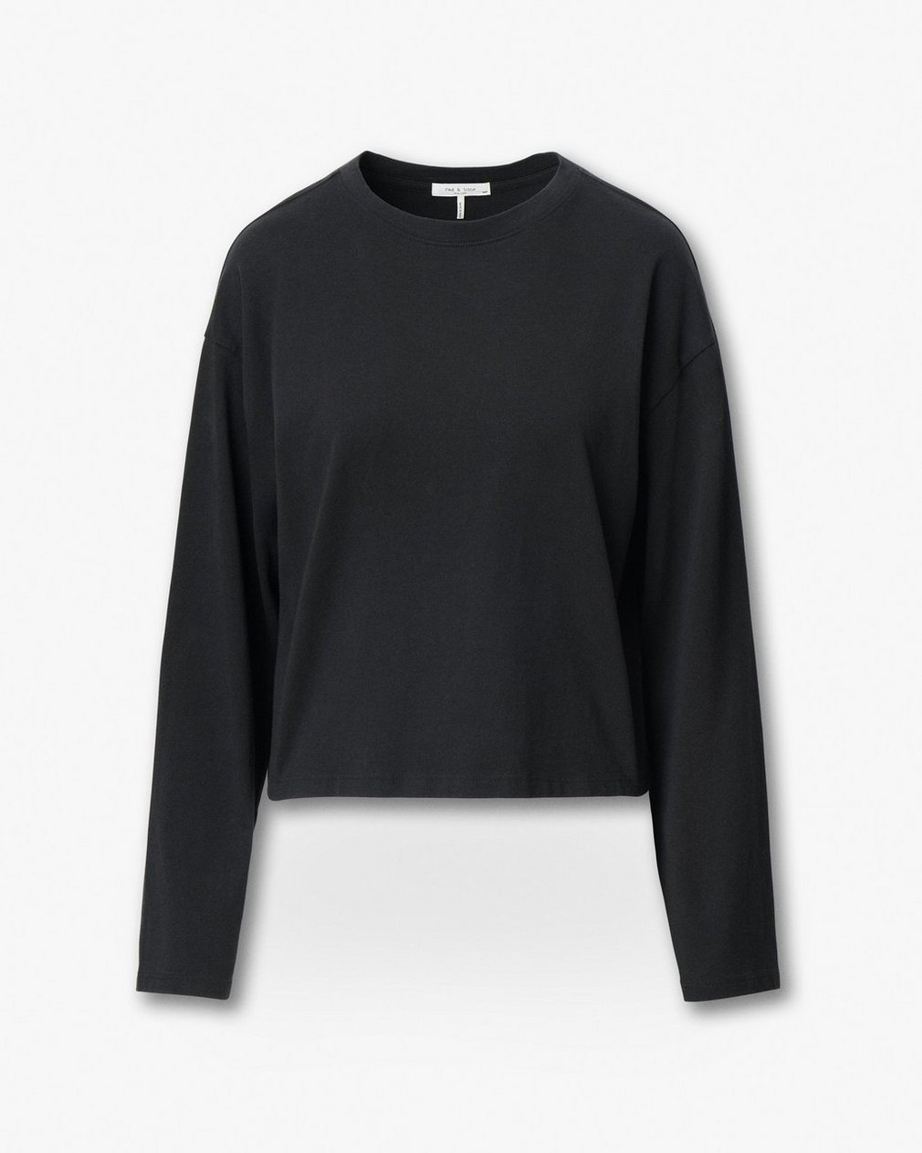 Kelly Boxy Long-Sleeve T Shirt Black - Image 2