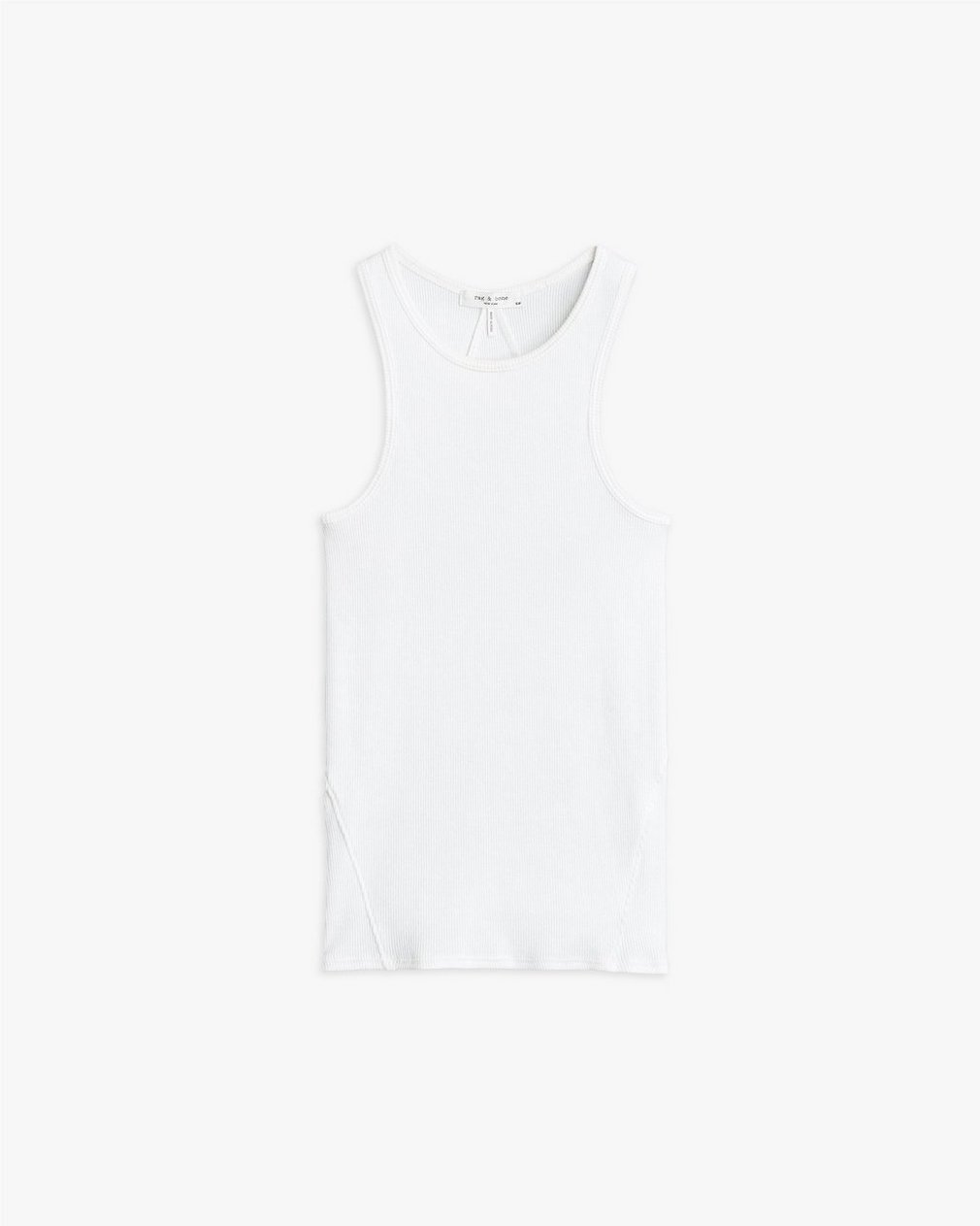 The Essential Rib Tank White - Image 2