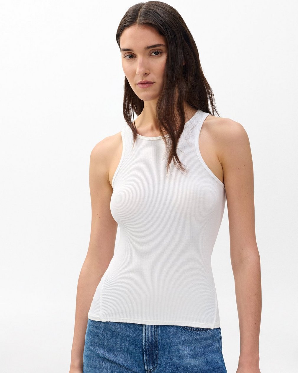 The Essential Rib Tank White - Image 3
