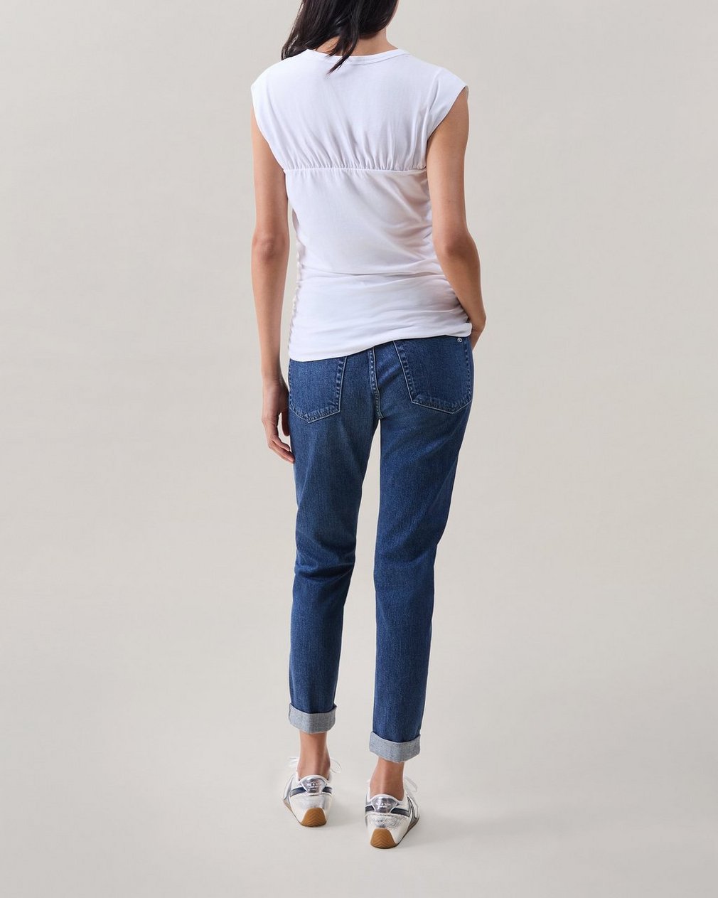 The Jersey Banded Top White - Image 2