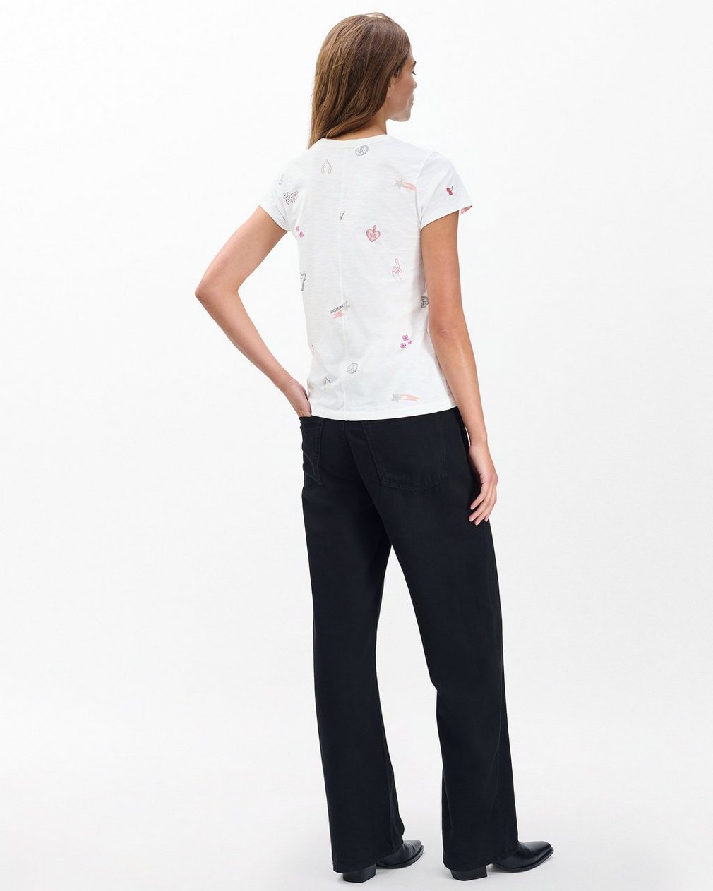 Lucky Charm Graphic T Shirt White Multi - Image 5
