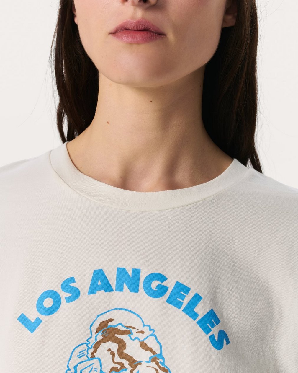 LA Ice Cream Graphic T Shirt Chalk - Image 5