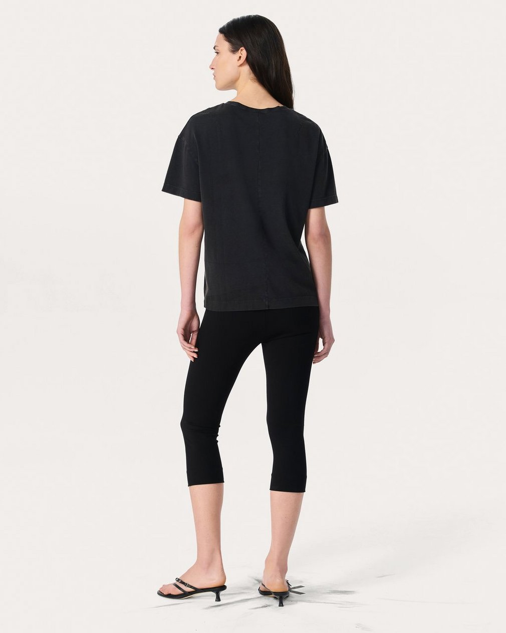 NYC Skyline Graphic T Shirt Washed Black - Image 6