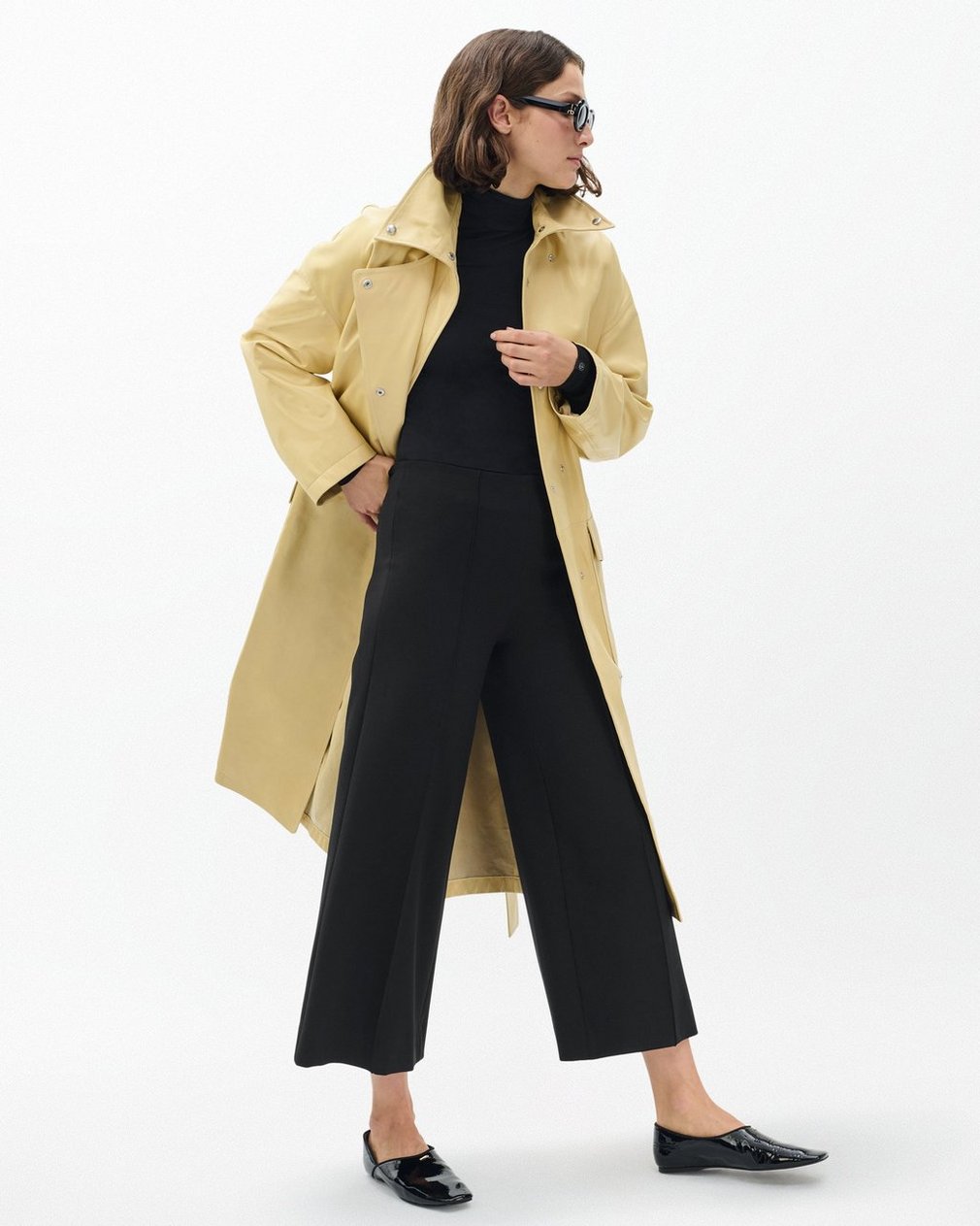 Irina Wide-Leg Culotte Black