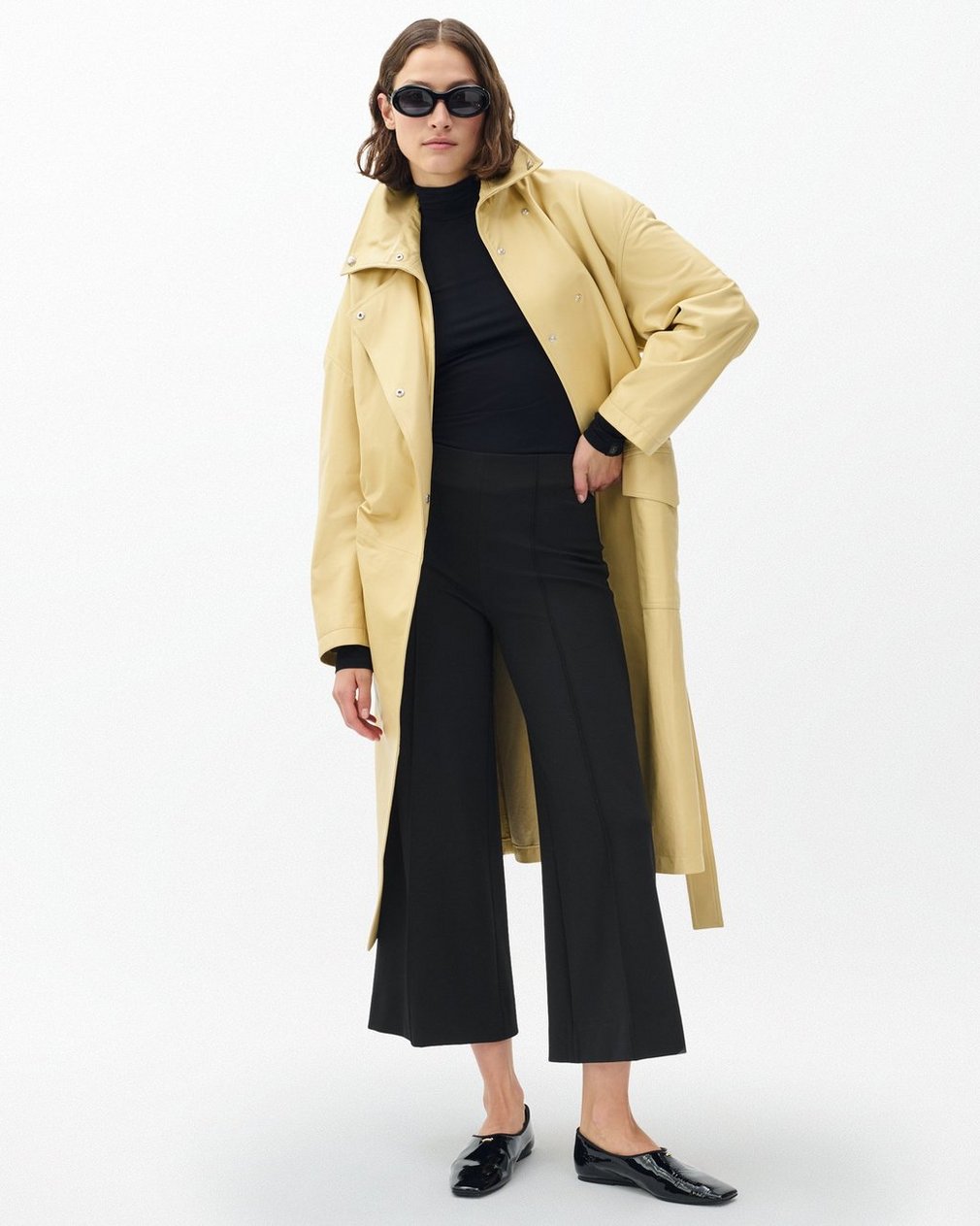 Irina Wide-Leg Culotte Black - Image 4
